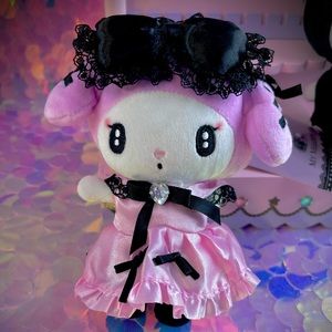 Sanrio My Melody Midnight Series Angel Lolita Keychain plush